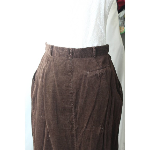 Vintage 70s Brown Corduroy Pencil Skirt - Picture 9 of 11